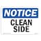 Signmission OSHA Notice, 5" Height, Clean Side Sign, 7" X 5", Landscape OS-NS-D-57-L-10623 - alternate 1